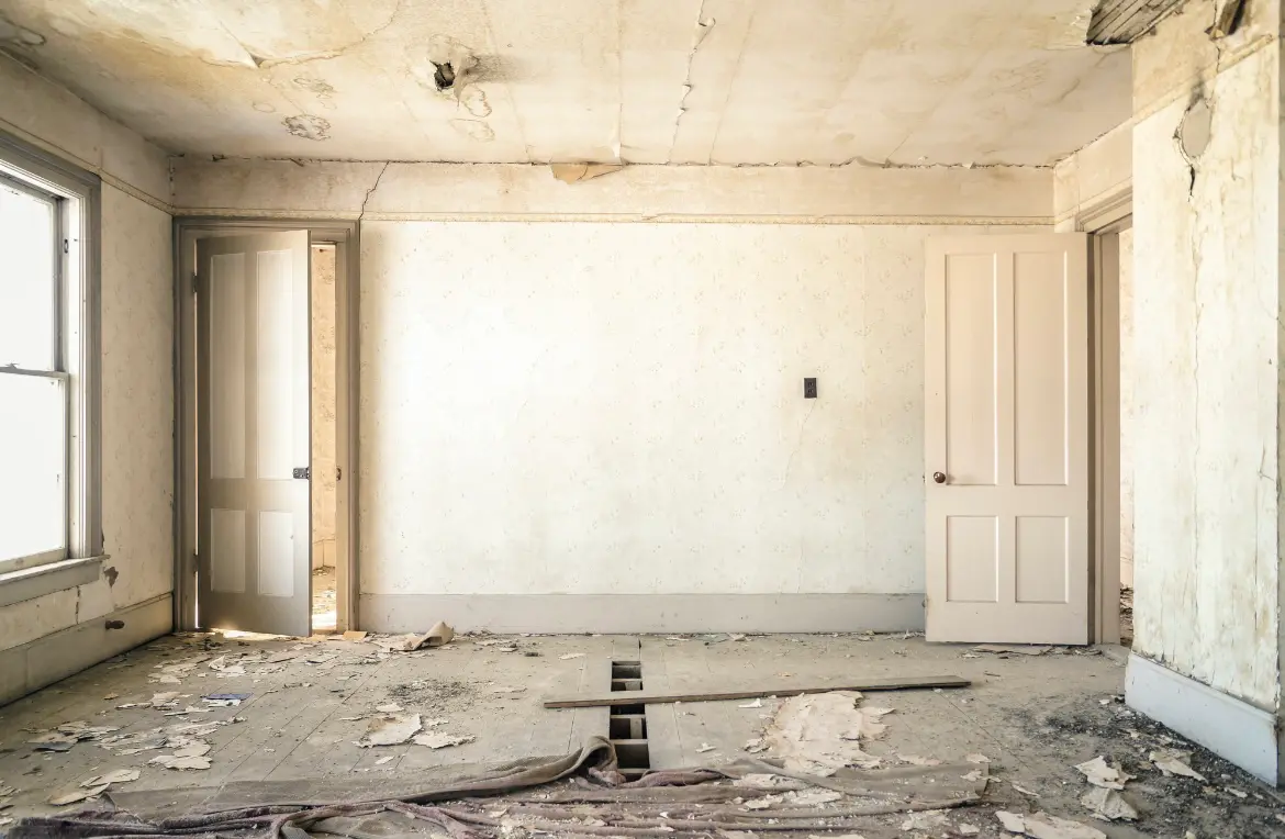 Waste disposal crew managing a cleanout project in Crown Point